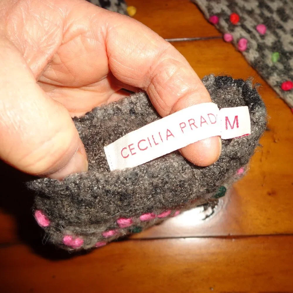 Anthropologie DYANI ARM WARMERS by Cecilia Prado Grey Multi Knit O/S